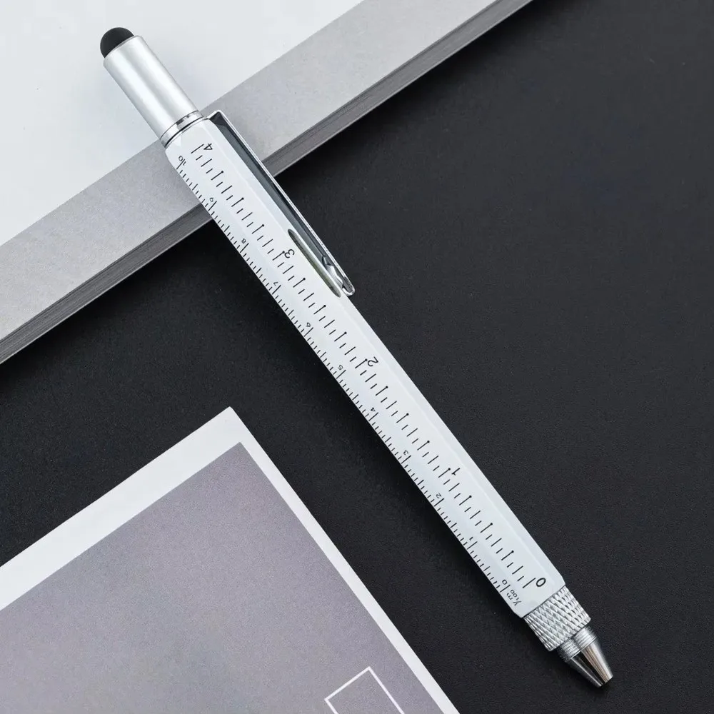 Metal Multifunction Screwdriver Pen Laser Engraving Custom Logo Ballpoint Pen Multifunction Screwdriver Function Tool Pen