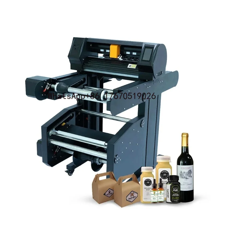Drawn Cutting Line on the Computer Roll to Roll Blank Label Die Cutting Machine No Need Make a Cutting Die Cutter
