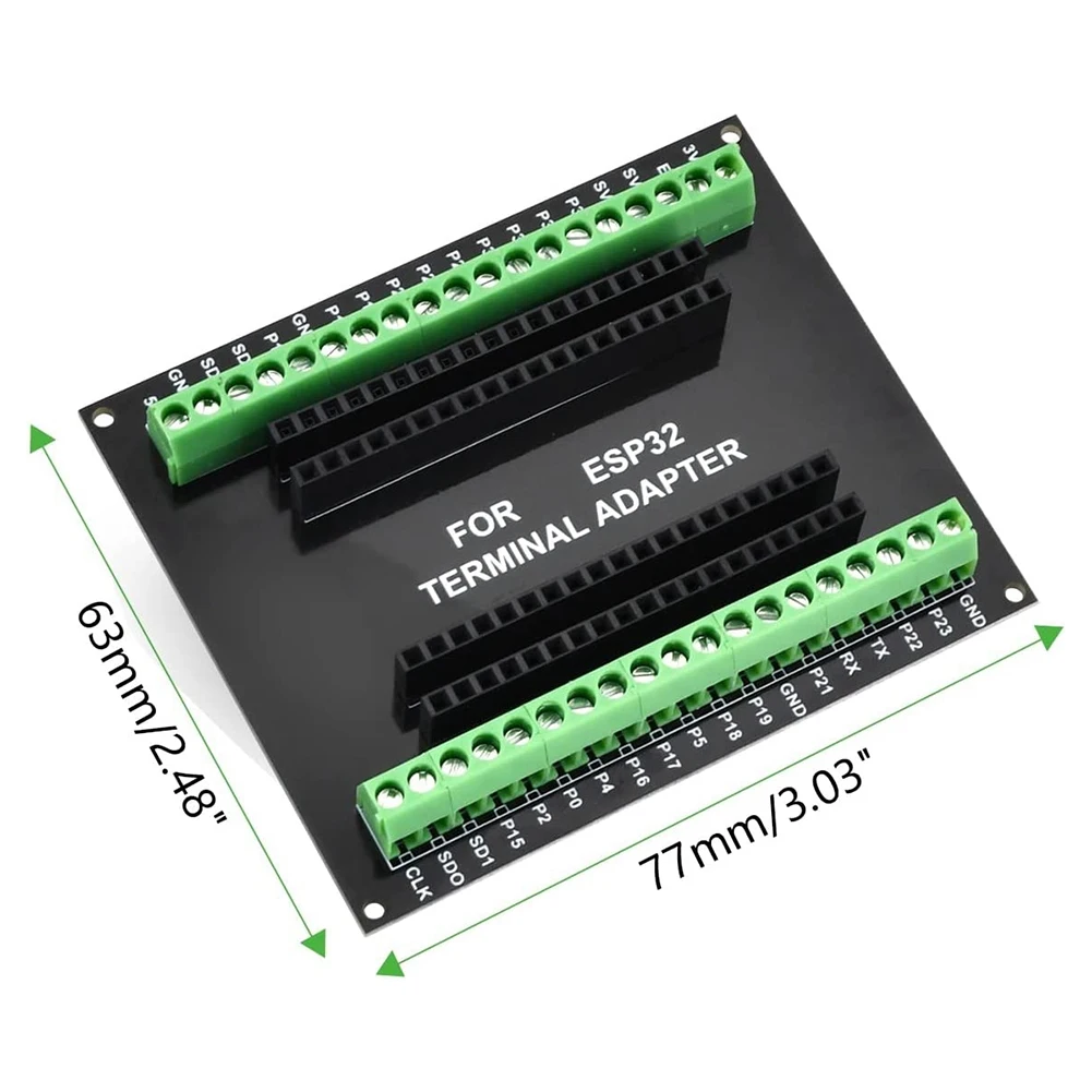 ESP32 Breakout Board GPIO 1 Into 2 Compatible with NodeMCU-32S Lua 38Pin GPIO Expansion Board