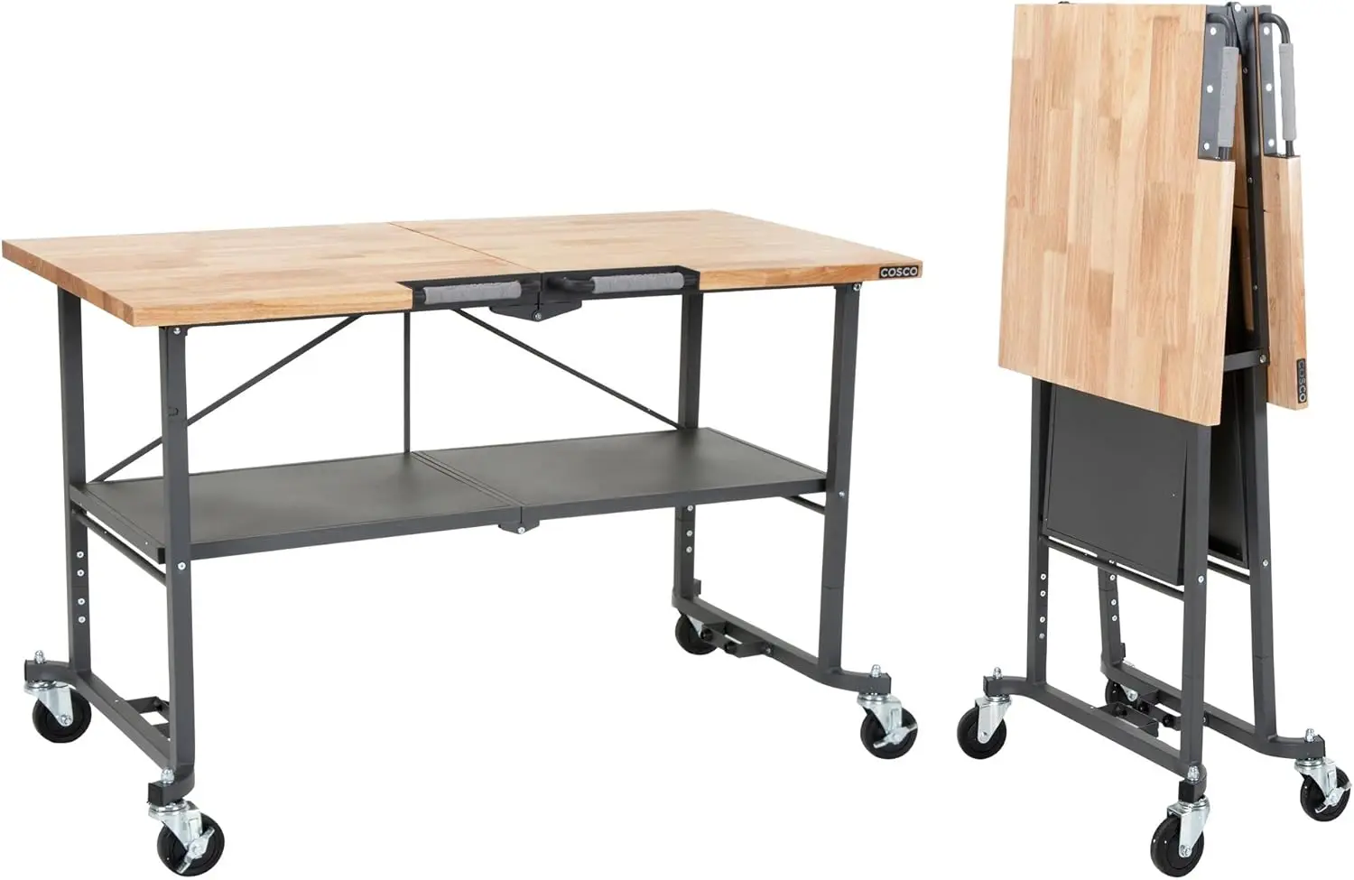 

SmartFold Portable Workbench/Folding Utility Table (Gray Steel Frame)