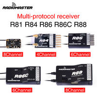 Hot RadioMaster R81 R84 R86 R86C R88 R161 R168 2.4GHz Over 1KM SBUS Nano Receiver Compatible FrSky D8 TX16S Support Return RSSI