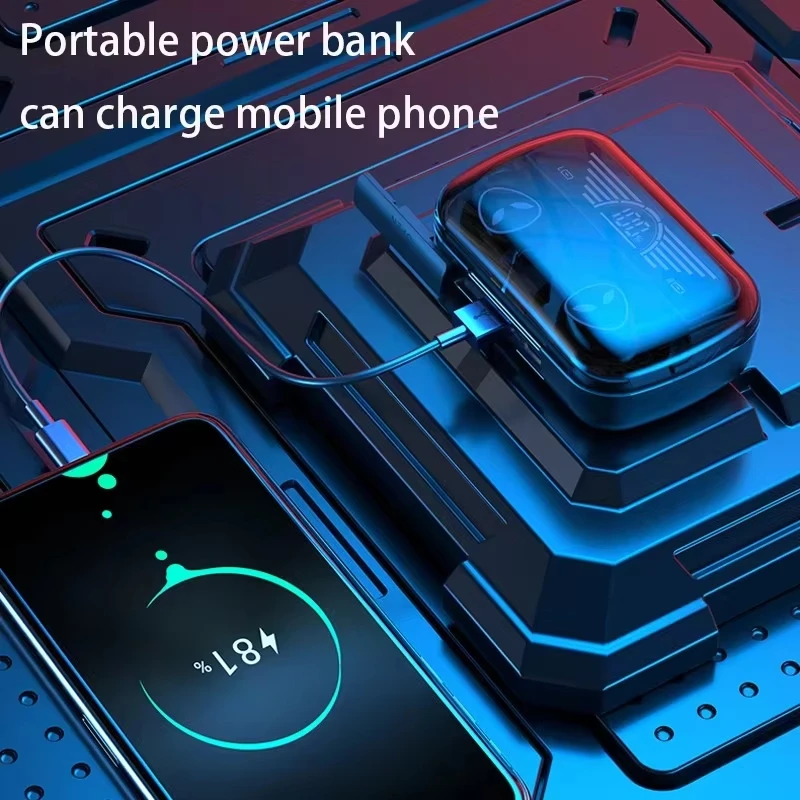 M20 Earbuds TWS Earphone Intelligente Touch Control Wireless Bluetooth-compatible Headphones Waterproof LED Display With Mic