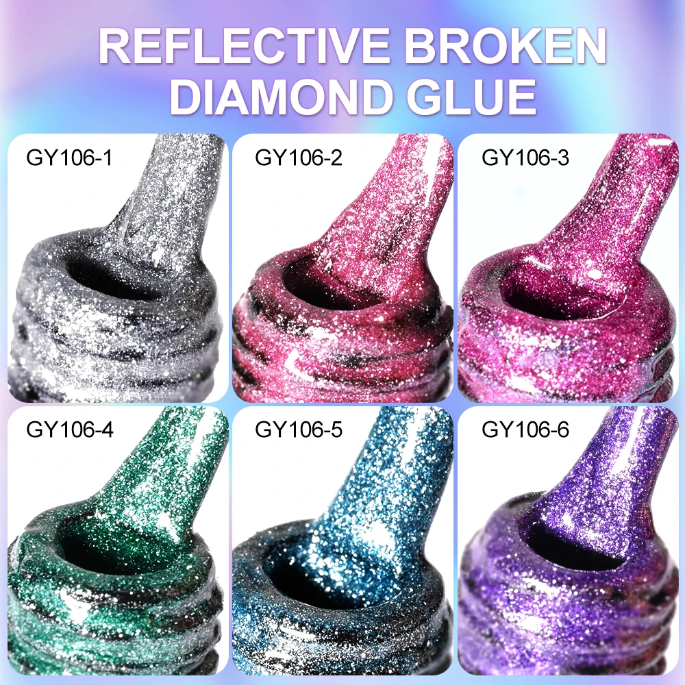 9D-Gel UV magique pour les ongles, super-casting, œil de chat, paillettes, diamant, mini diamant, aimant, 7.5-8ml