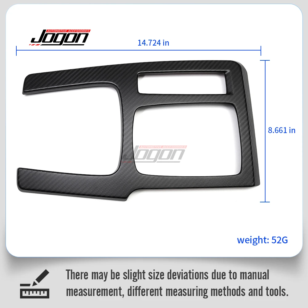MT For Acura Integra Type S 2023 2024 2025 Real Carbon Fiber Interior Central Gear Shift Panel Cover Trim Accessories