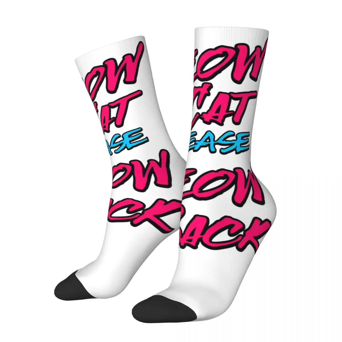 Eurovisions 2024 Baby Lasagna Meow Cat Socks for Women Men Merchandise All Season Warm Crew Socks Sweat Absorbing