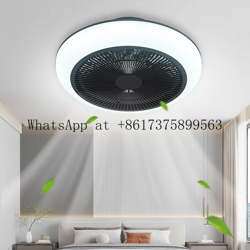 Low Noise Ceiling Fan Light Smart RGB Remote App Control Frequency Conversion Dimmable LED Ceiling Fans With Light