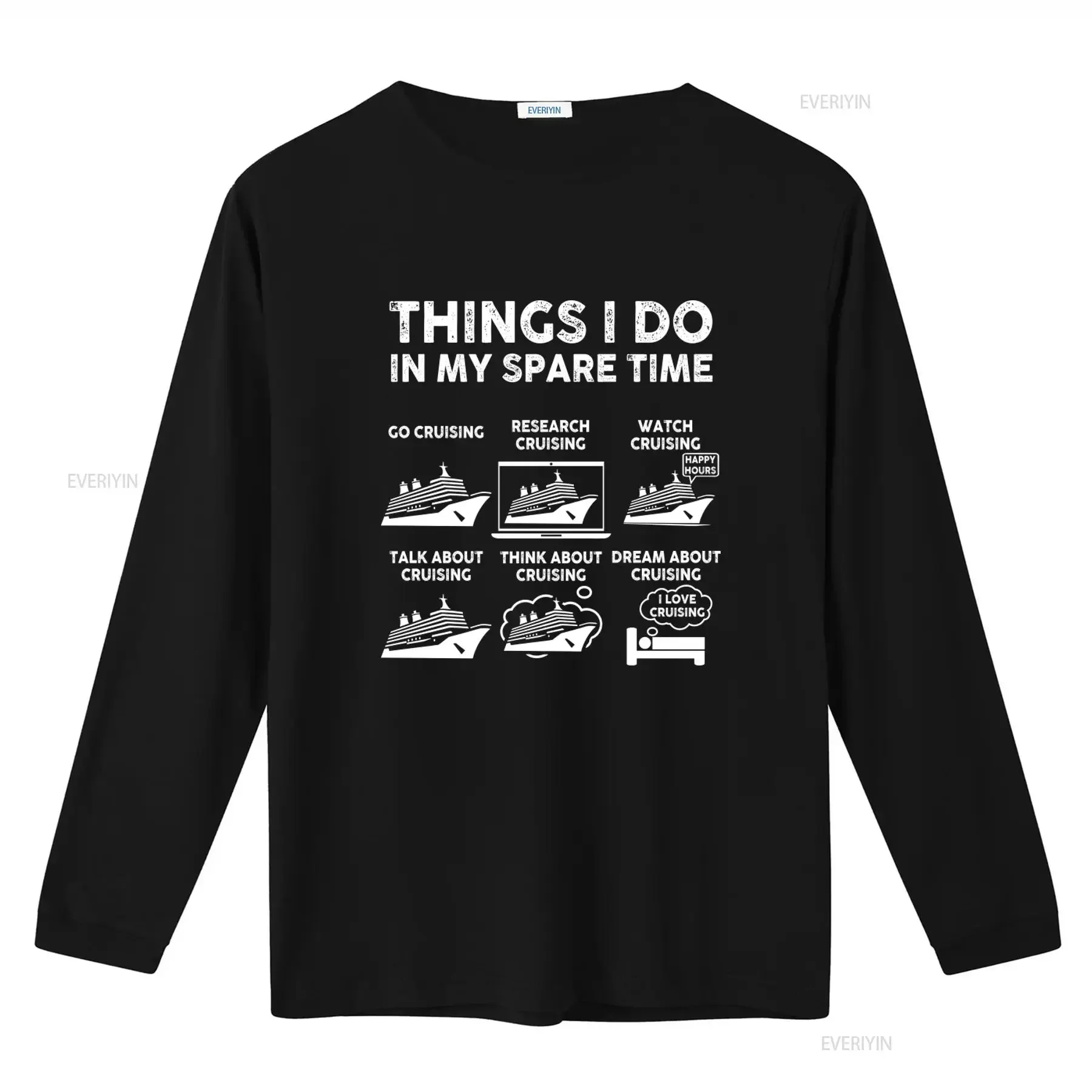Things I Do in My Spare Time Cruise T Shirt Vacation Funny Family Husband Him vintage Washed graphic homme Soft Stretched