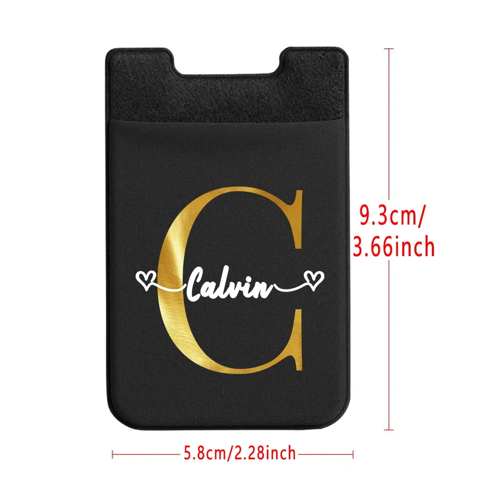 Personalized Customized Phone Back Slot Business Card Holder Wallet Box Strong Adhesive Phone Back Stickers.