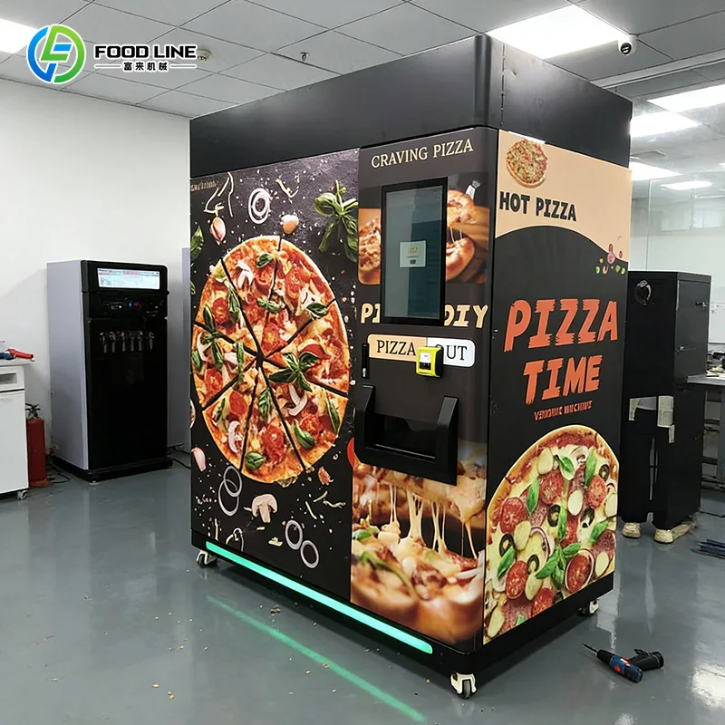 Professional Pizza Vending Machine with Adjustable Temperature Control FL Customzied Vending  Machine