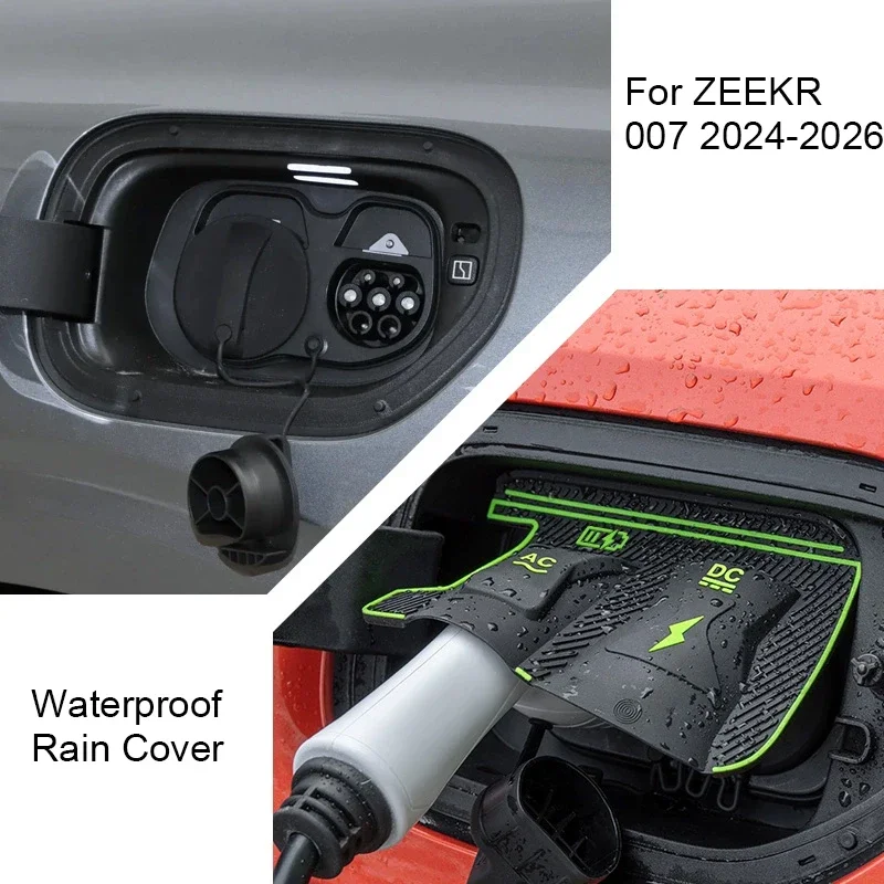 

For ZEEKR 001 007 TX STELATO S9 LUXEED R7 New Energy Car Charging Port Waterproof Cover Auto Gun Charge Rain Cover Accessories