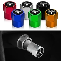 Car Tire Valve Wheel Tyre Air Valve Dust Covers Stem Caps For Tesla Model 3 Model S Model X Model Y Roadster Performance Decor