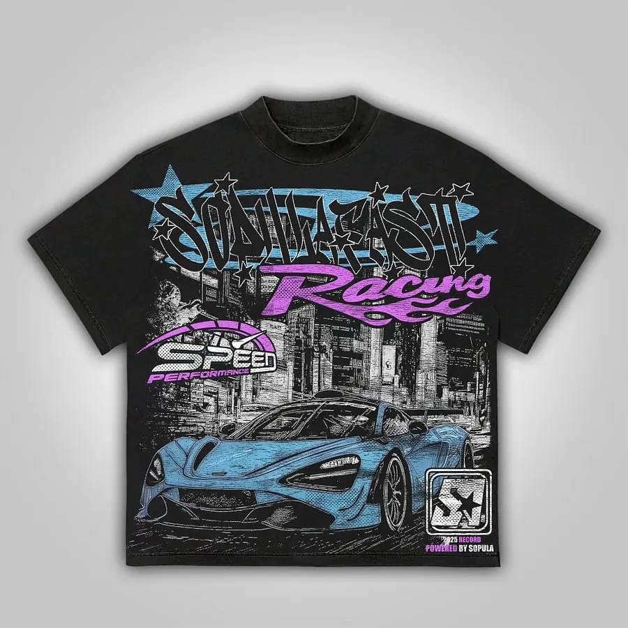 Y2k Fast Racing Make Vintage Graphics Cotton T-Shirt Men Y2K Summer Short Sleeves Harajuku Oversize Tshirt Streetwear Women Tops image 2