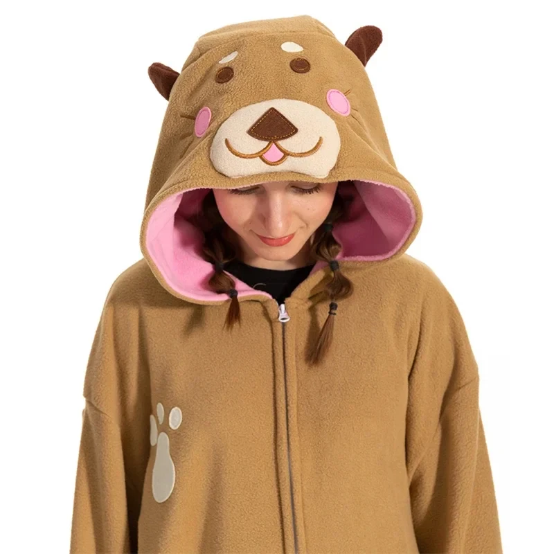 2026 ELEIMOS Halloween Onesie Sea Otter For Women Men Adult Animal Kigurumis Pyjamas Cartoon Pajama Homewear Cosplay B5D1A view 5