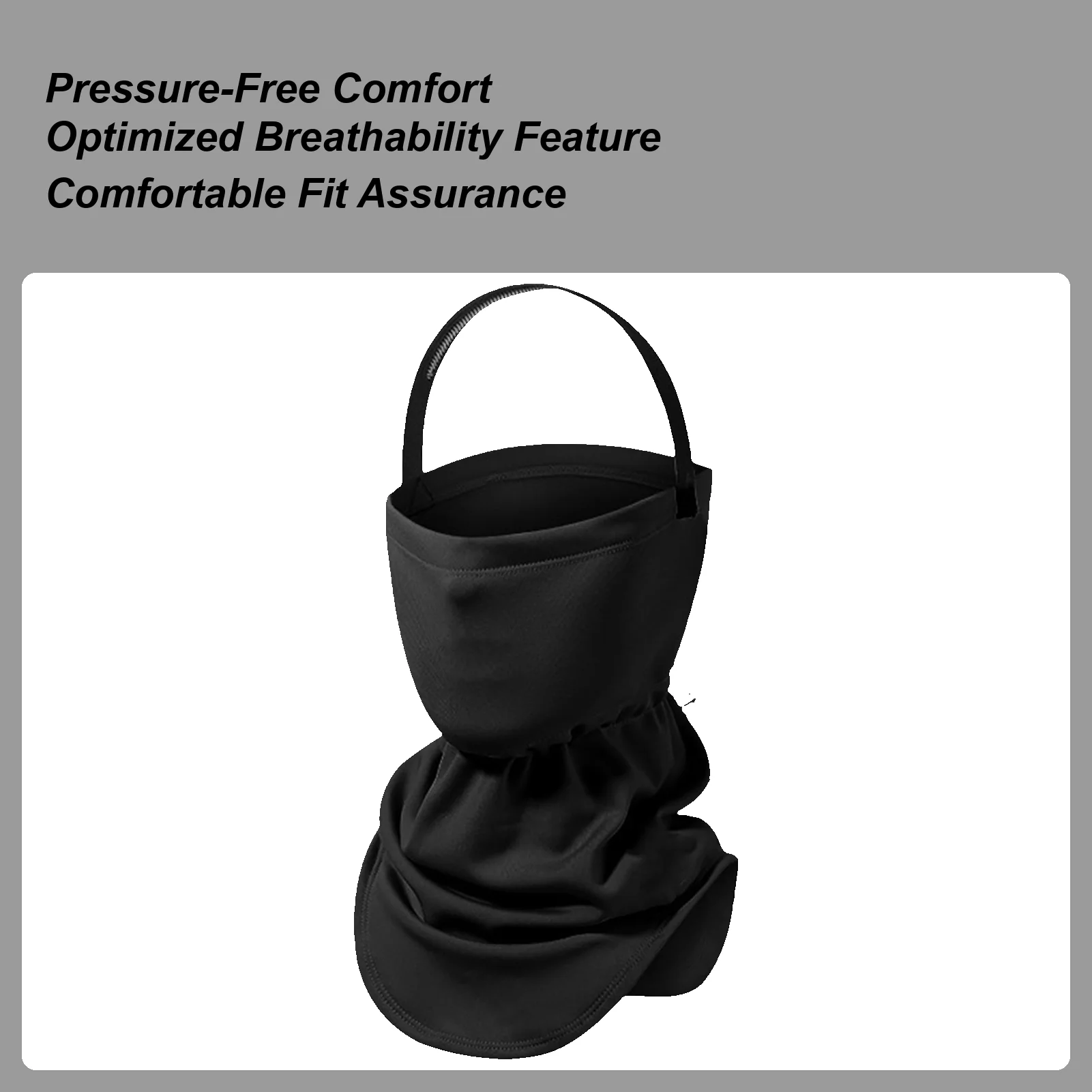 

Motorcycle Neck Gaiter Adjustable Breathable Windproof Warm Winter Neck Gaiter With Drawstring For Cold Weather Outdoor Work
