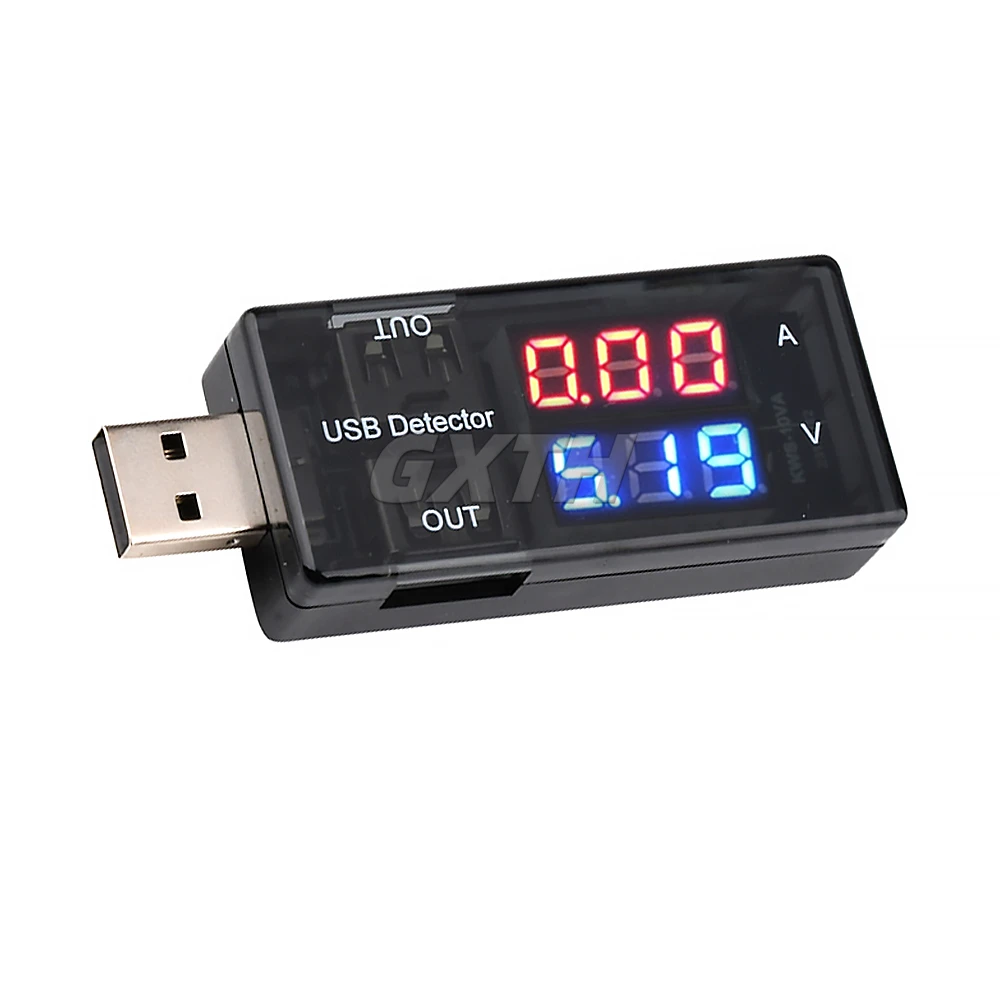 Dual Digital USB Current Voltage Charging Tester Battery Voltmeter Ammeter Charger Mobile Power Charging