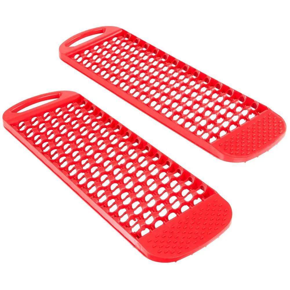 

2 Pack Car Modeling Emergency Rescue Skid Plate Portable Recycling Track Road Tire Ladder Sand Mud Snow Auto Parts