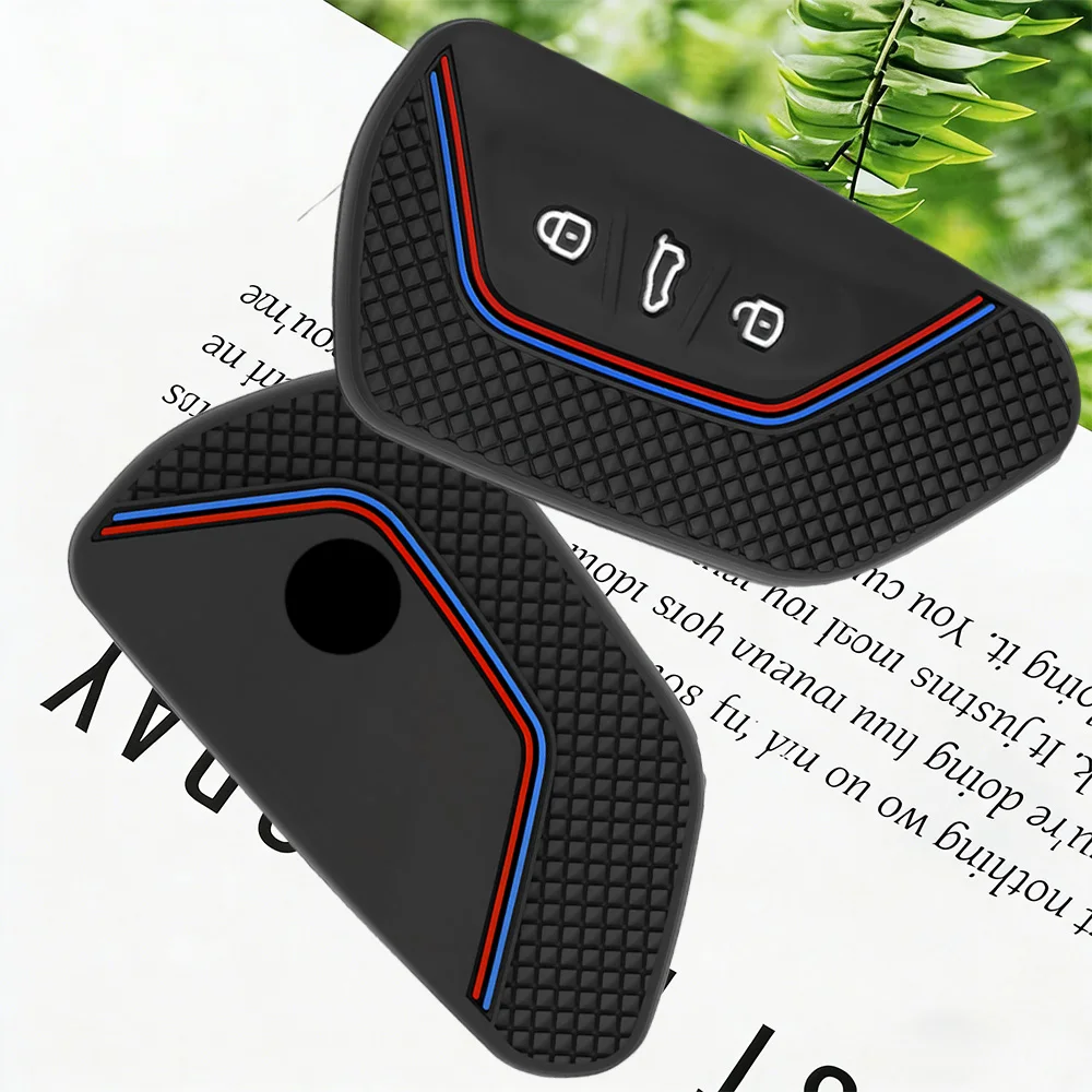 Premium Soft Silicone Car Key Case Cover for VW Volkswagen Golf 8 for Seat Leon 2021 Cupra Formentor for Skoda A8 Octavia Mk8