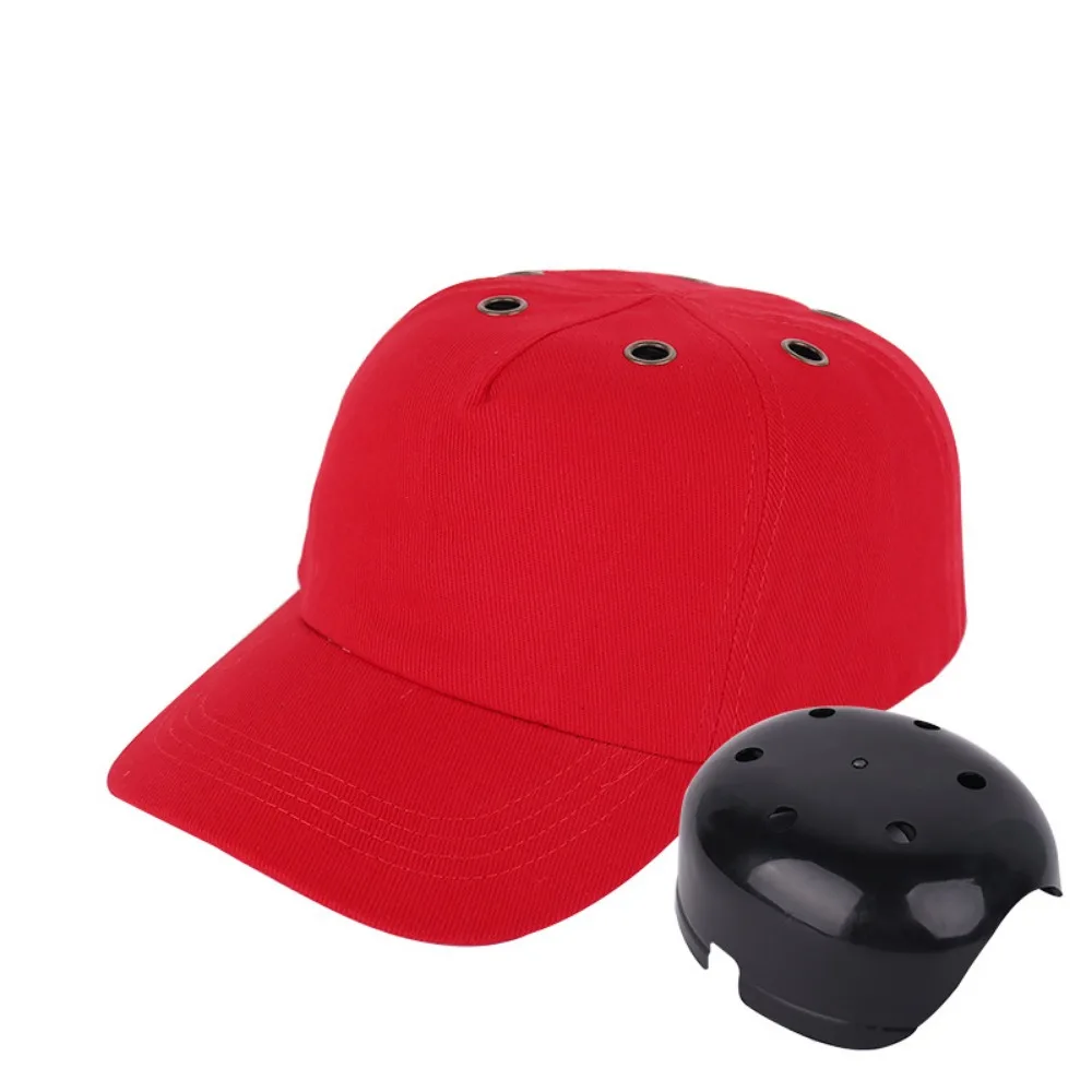 ABS Inner Shell Safety Hard Hat Adjustable Strap Hard Cap Shell Bump Cap for Safety Head Protective Top 6 Holes Safety Helmet
