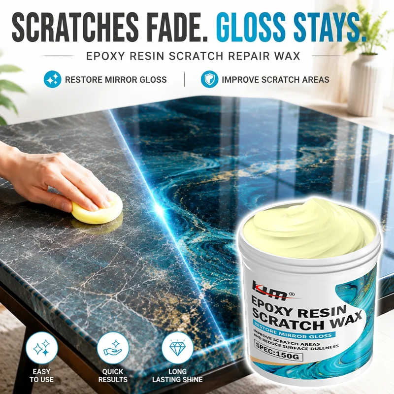 150G Epoxy Resin Scratch Remover Polishing Wax Restore Mirror Shine Anti-Dull Renovation For Car Paint Countertop Resin Table