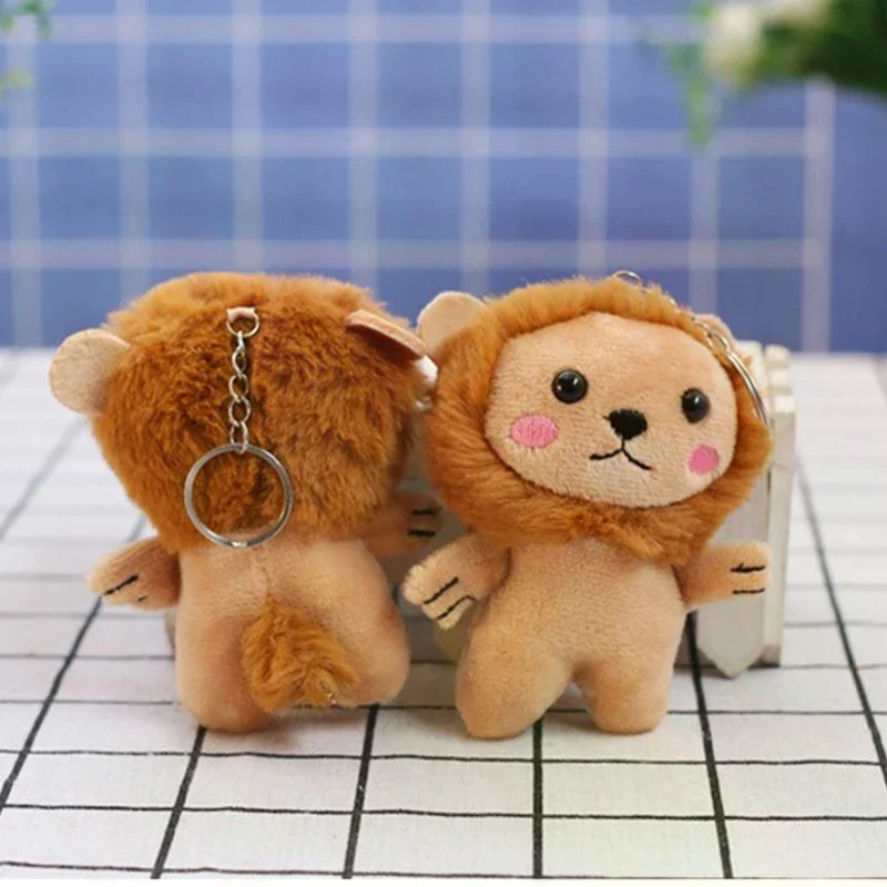 Attractive Lion Cartoon Plush Keychain Doll, Perfect Children's Gifts and Backpack Pendant