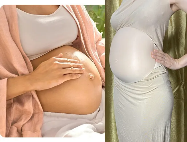 Belly button pregnant women fake belly stage performance props fake pregnancy cotton breathable lightweight sponge fake belly