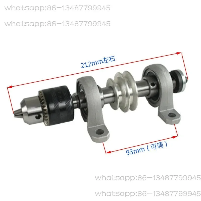 DIY lathe punch without power spindle pulley set accessories