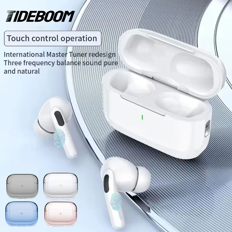 

Tideboom Pro 5 TWS Max Wireless Bluetooth Earphones In Ear Earbuds with Cleaning Kit Sport Headset For iPhone Android Headphones