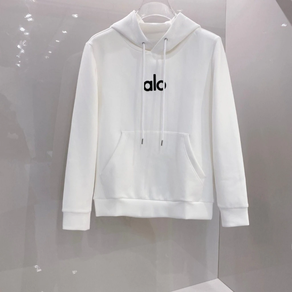 الخريف والشتاء جديد ضوء العلامة التجارية الفاخرة ألو هوديي 2025 الرجال والنساء الأمريكية شارع العليا العصرية هوديي فضفاض غير رسمي