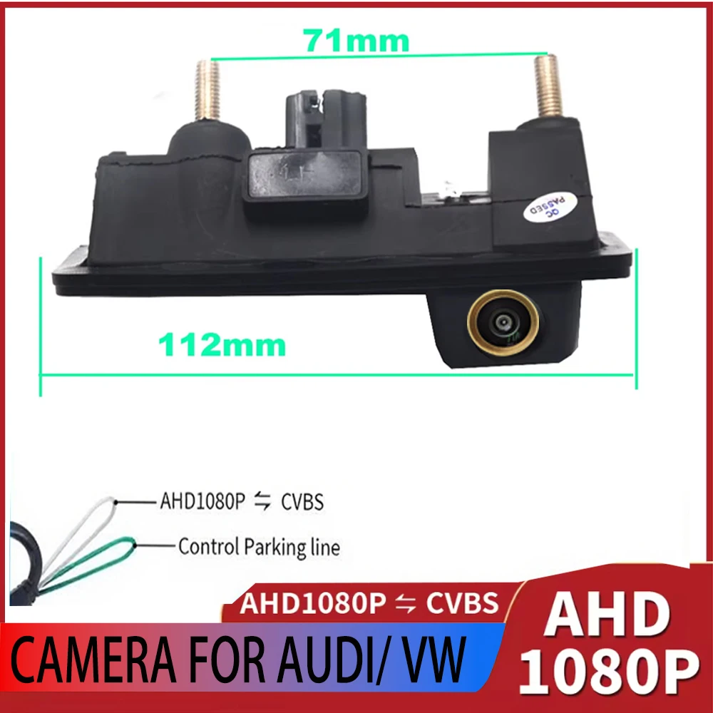 

170-градусный переключатель CVBS 1080P AHD, автомобильная камера заднего вида для VW Passat Golf Polo Jetta Tiguan Touareg B6 B7 Audi A3 A4 A5 A6 S5