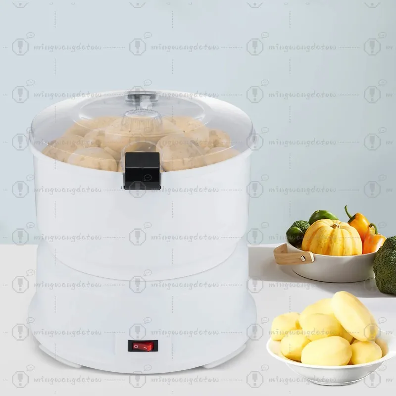 White AOT-P01 85W Electric Potato Peeler Potato Peeling Machine European Standard For Kitchens Restaurants Fast Food Stores