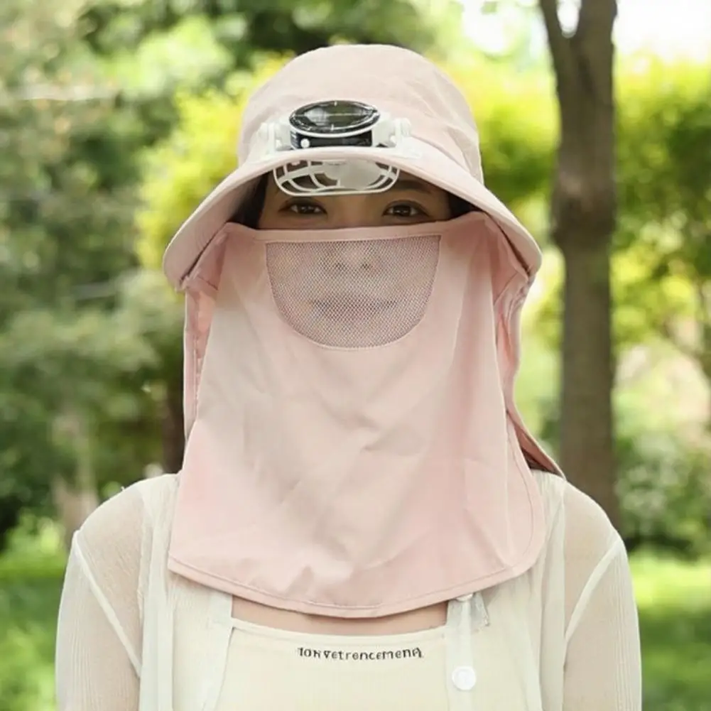 Skin-friendly Sun Hat Sun Protection Hat with Fan Lightweight Travel Hat with Built-in Solar Fan Upf 50 Breathable for Hiking