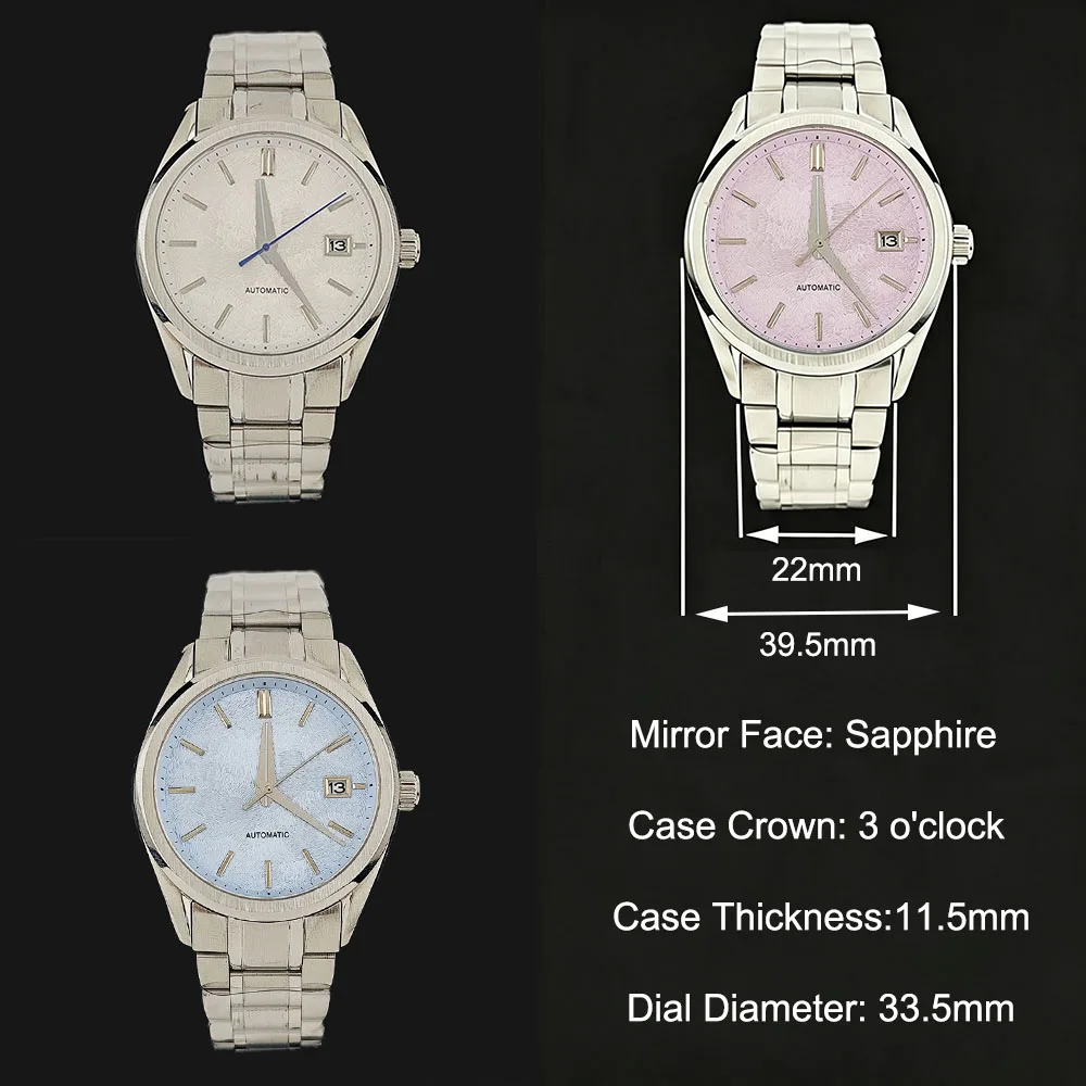 2026 new 39.5mm men's high-quality stainless steel watch with customized logo suitable for NH35 movement