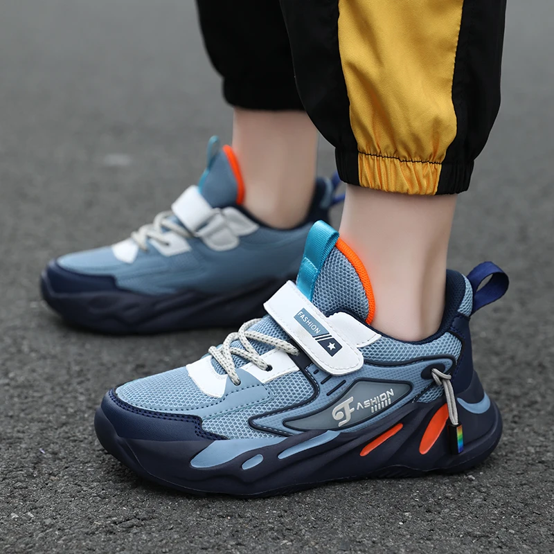 2023 New Kids Running Shoes boys Sneakers Sport Non-slip Kid Casual Shoes Breathable Lightweight Sneakers Tenis Children Shoes