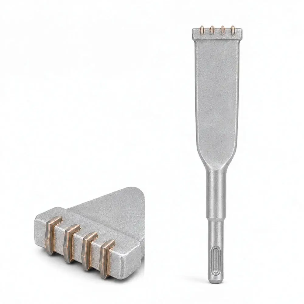 High Hardness Alloy Chisel For Furongjincheng Electric Hammer Bits Round Shank Stone Wall Chipping Surface Tool