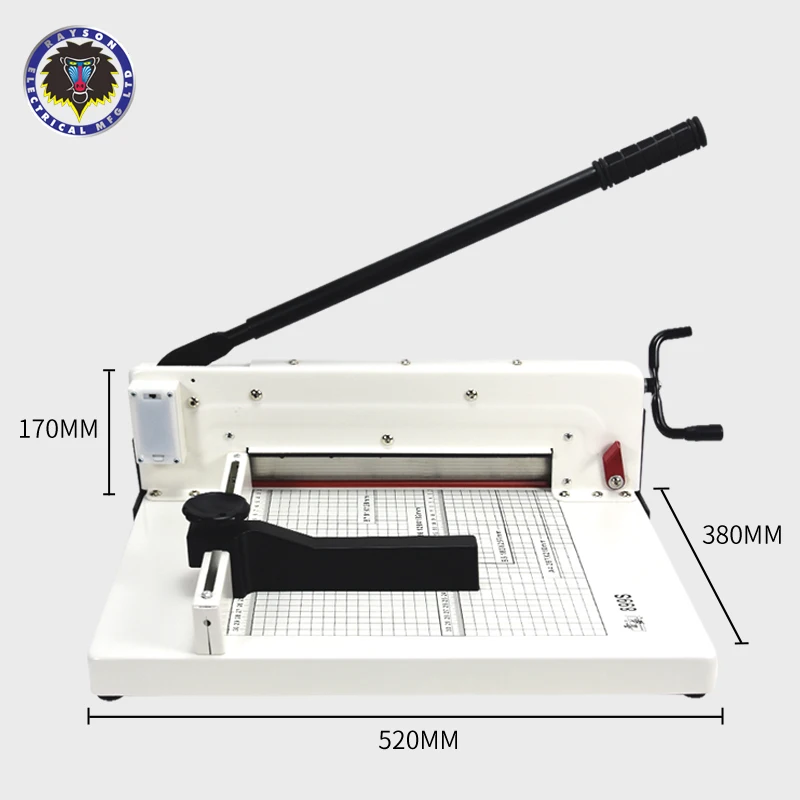 Heavy du ty Manual Paper Cutter & Trimmer with Smooth Cut 310mm Cutting Width 4cm/400sheet Thickness RAYSON 899S