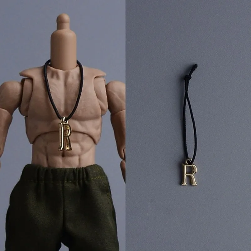 متوفر بمقياس 1/12 دعائم قلادة معدنية مطلية بالذهب والفضة لشخصيات جندي BJD مقاس 6 بوصات إكسسوارات ذاتية الصنع #1