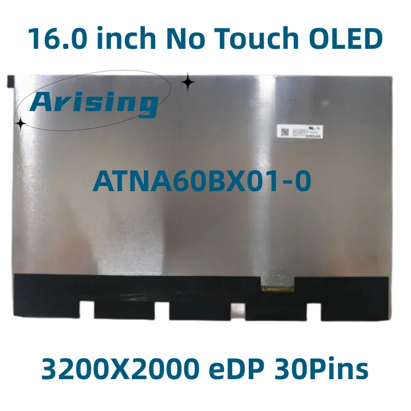 ATNA60BX01 16.0 Inch No Touch OLED 3200X2000 Display Panel Replacement ATNA60BX01-0 P/N:18200-16000600-ES