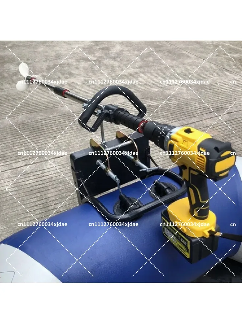 1M Handheld Propeller Outboard Motor Aluminum Blade Kayak Accessory Electric Drill Attachment