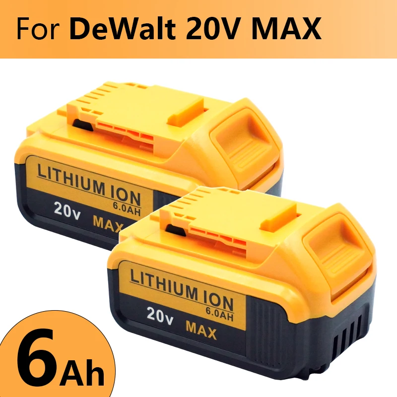 

Original DCB200 20V MAX 6Ah Lithium Replacement Battery For Dewalt 18V MAX DCB184 DCB200 DCB182 DCB180 DCB181 DCB201 DCB206