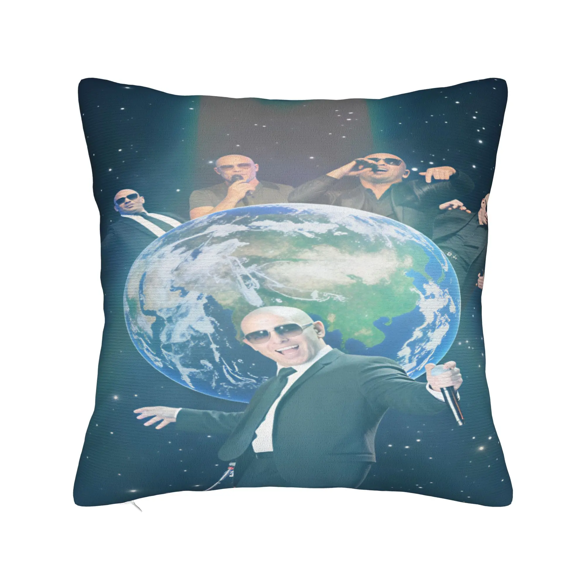 Pillow Case Pitbull Mr Worldwide Tour Print  Pillow Cover For Wedding Party Home Decor Vintage Pillowcases
