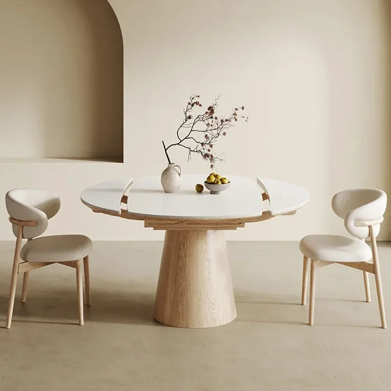 

Kitchen Round Dining Table Folding Sedentary Garden Dining Table Extendable Bedside Free Shipping Mesa Plegables Room Furniture