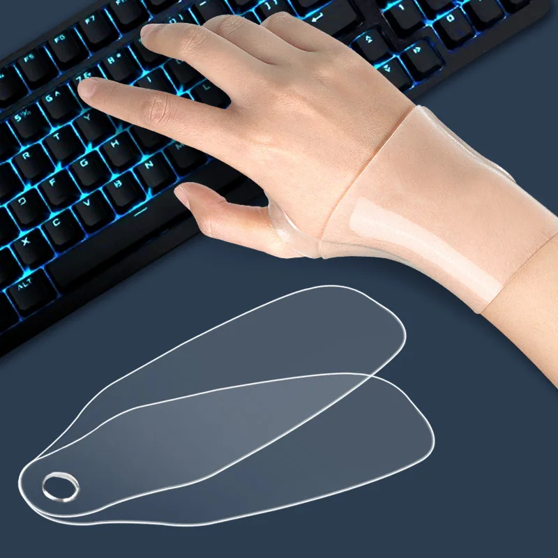 SEBS Gel Sports Gloves with Silicone Wristguard for Wrist Protection Sprain Prevention and Personal Use for Men and Women