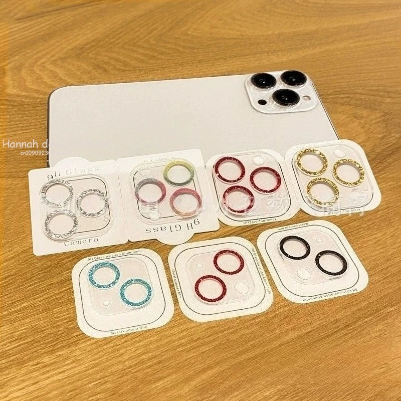 واقيات زجاجية للكاميرا لهاتف آيفون 14 15 16 برو ماكس 15 بلس زجاج حماية لهاتف آيفون 13 11 12 برو ماكس فيلم صغير