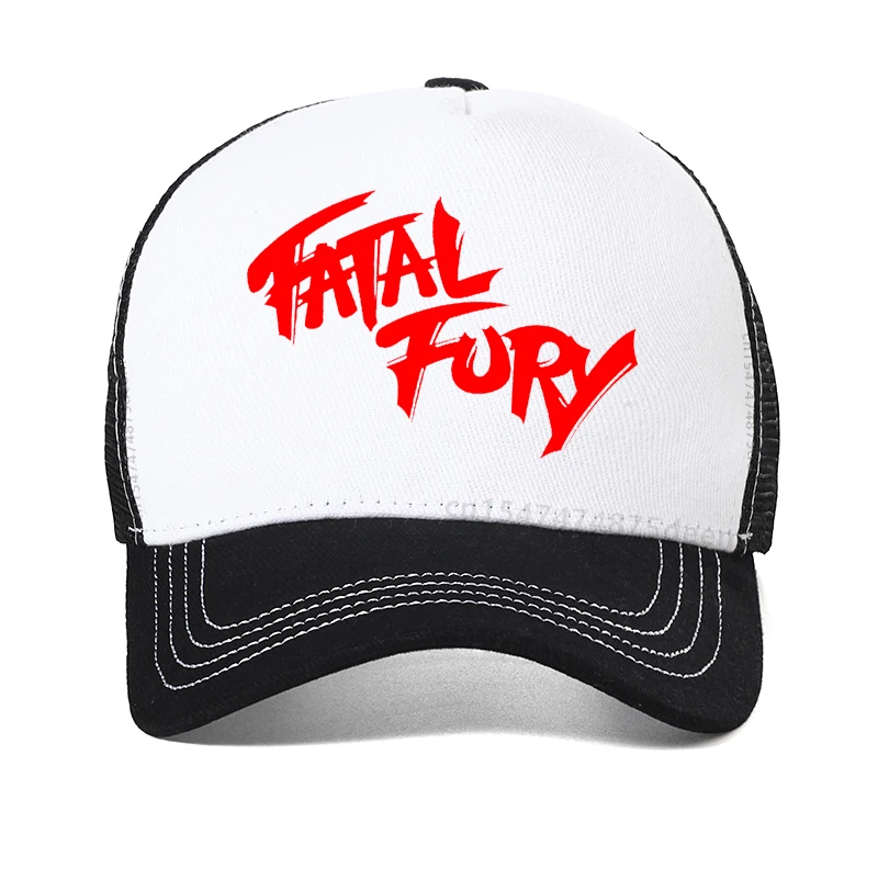 King of Fighters Fatal Fury Terry Bogard Baseball Cap Cosplay Adjustable Hat Unisex Outdoor Sports mesh ventilation hats