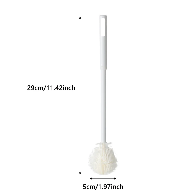 Picture 7: Silicone Bottle Brush Cup Brush Long Handle Bottle Cleaning Brush Head Foldableable No Dead Angle Multifunctional Cleaning Cup