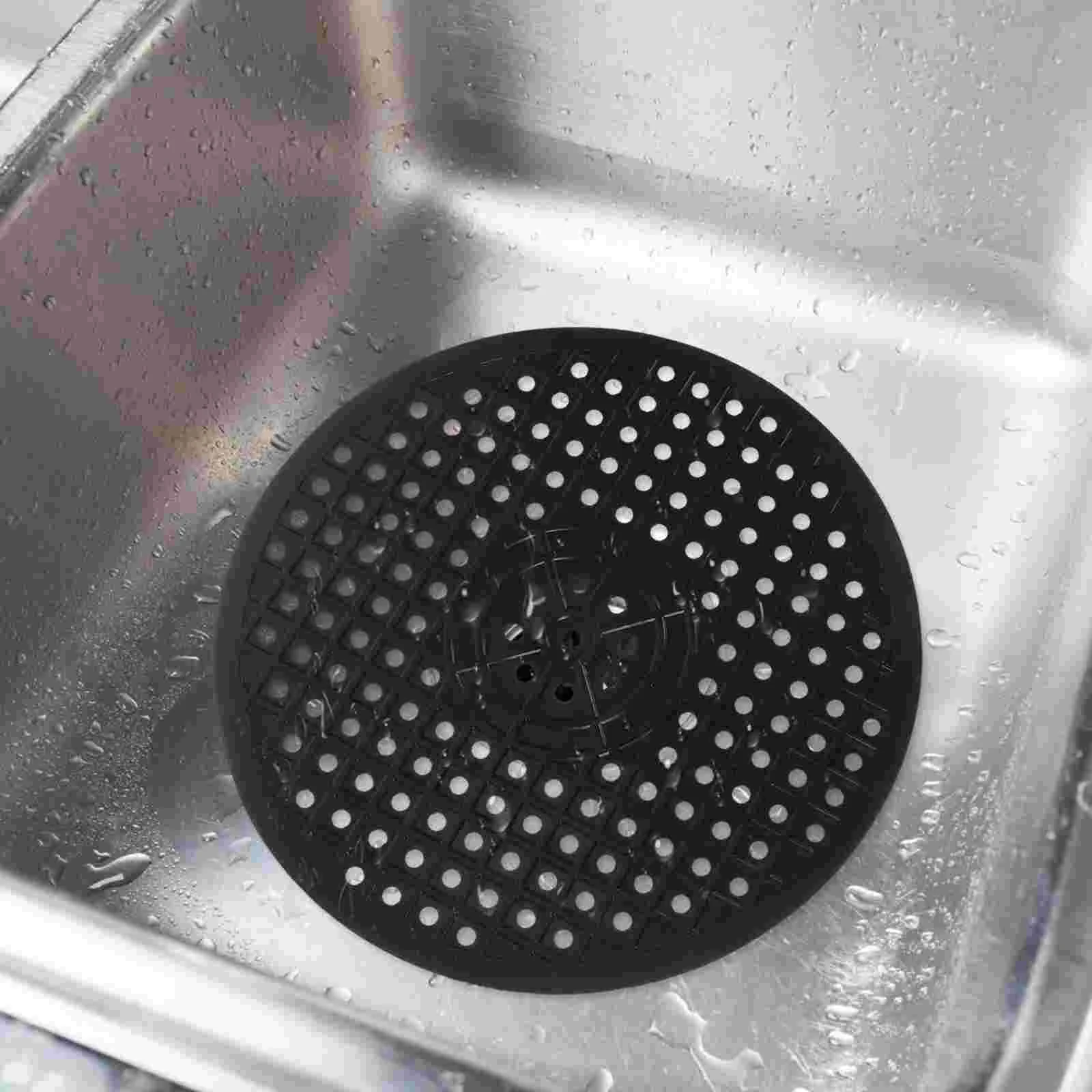 

2 Pcs Drain Placemat Sink Protectors Rubber Faucet Dish Rack Silicon Kitchen Stainless Steel Strainer Pad Draining Mats