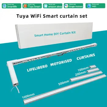 Automatický DIY systém chytrých závěsů s dálkovým ovládáním Tuya Wifi chytrých závěsů a motorizovanými elektrickými kolejnicemi Alexa 9 nejlepší prodej chytré závěsy - №7