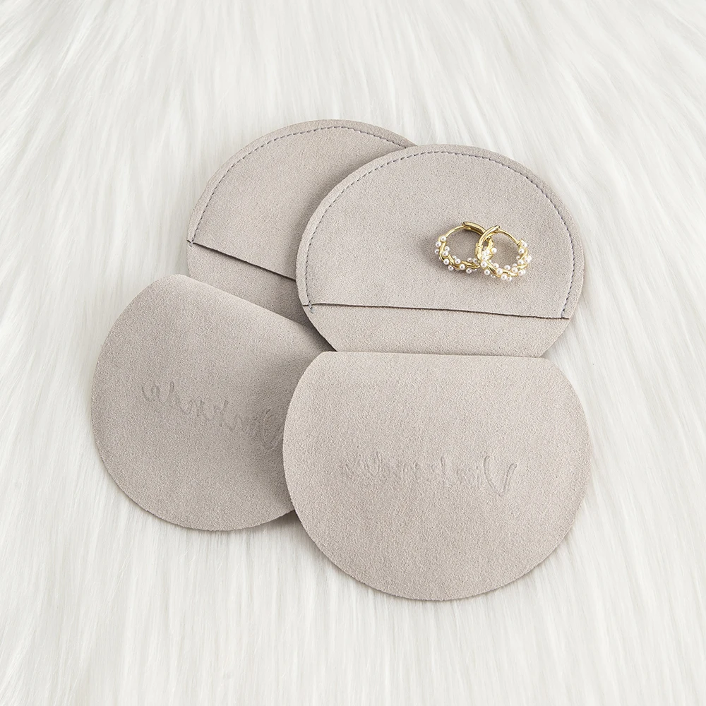 10Pcs Lovely 7x7cm Round Micro - Velvet Jewelry Box 评论和价格