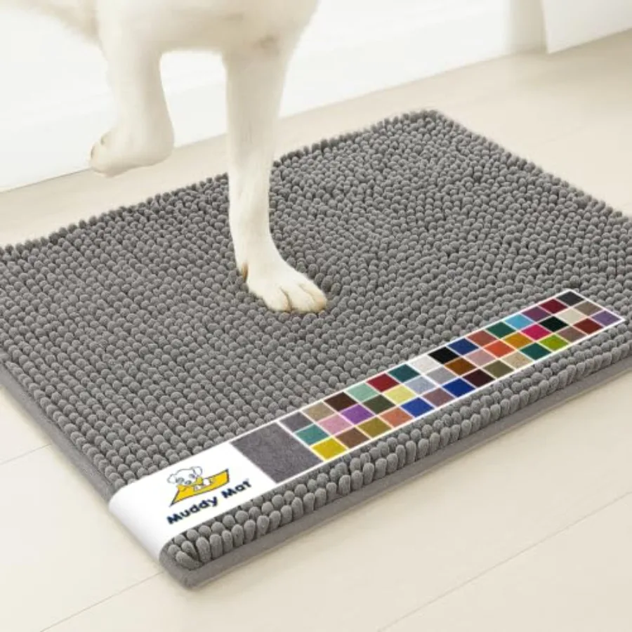 ® Super Water Absorbent Door Mat Indoor, Microfiber Quick Dry Chenille Entryway Rug, Slip Resistant Front Door Mat, Indoor Mats