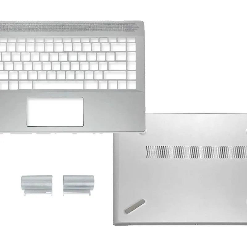 

For Pavilion 14-CE TPN-Q207 Laptop Hinges Upper Top Case Lower Bottom Cover Silver
